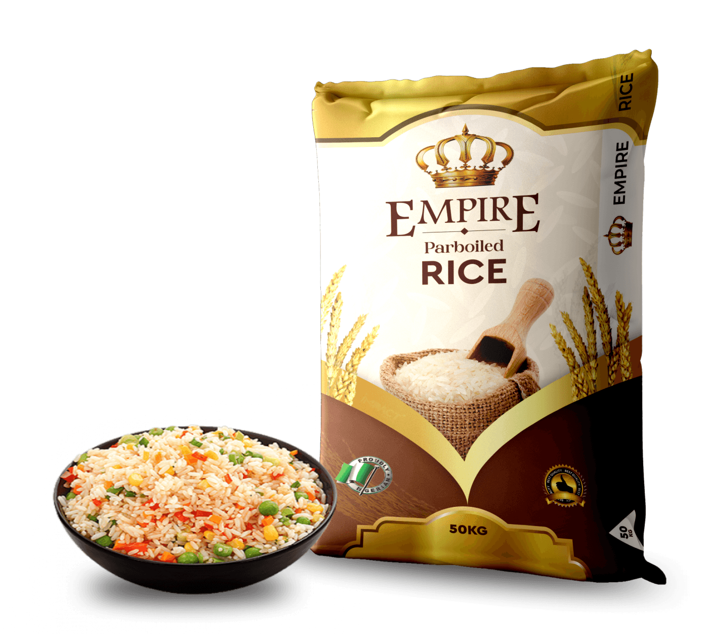 Empire Parboiled Rice 50kg Bag